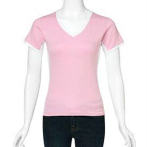 NEW Brightline Pink/White Tee/Shirt-M-(6)